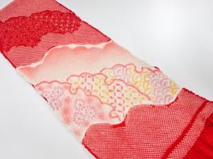正絹　振袖用　絞り帯揚げ
